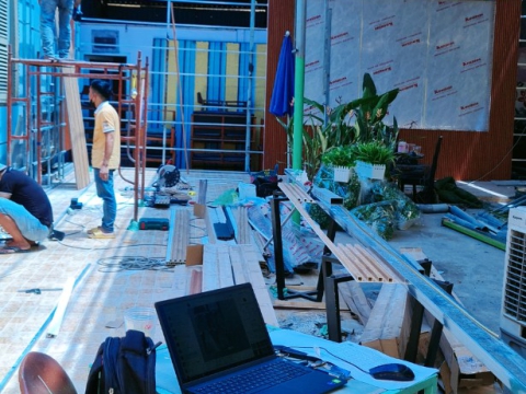 Thi công quán cafe