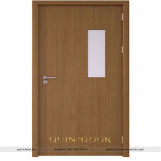 Cửa Nhựa Phủ PVC có ô kính